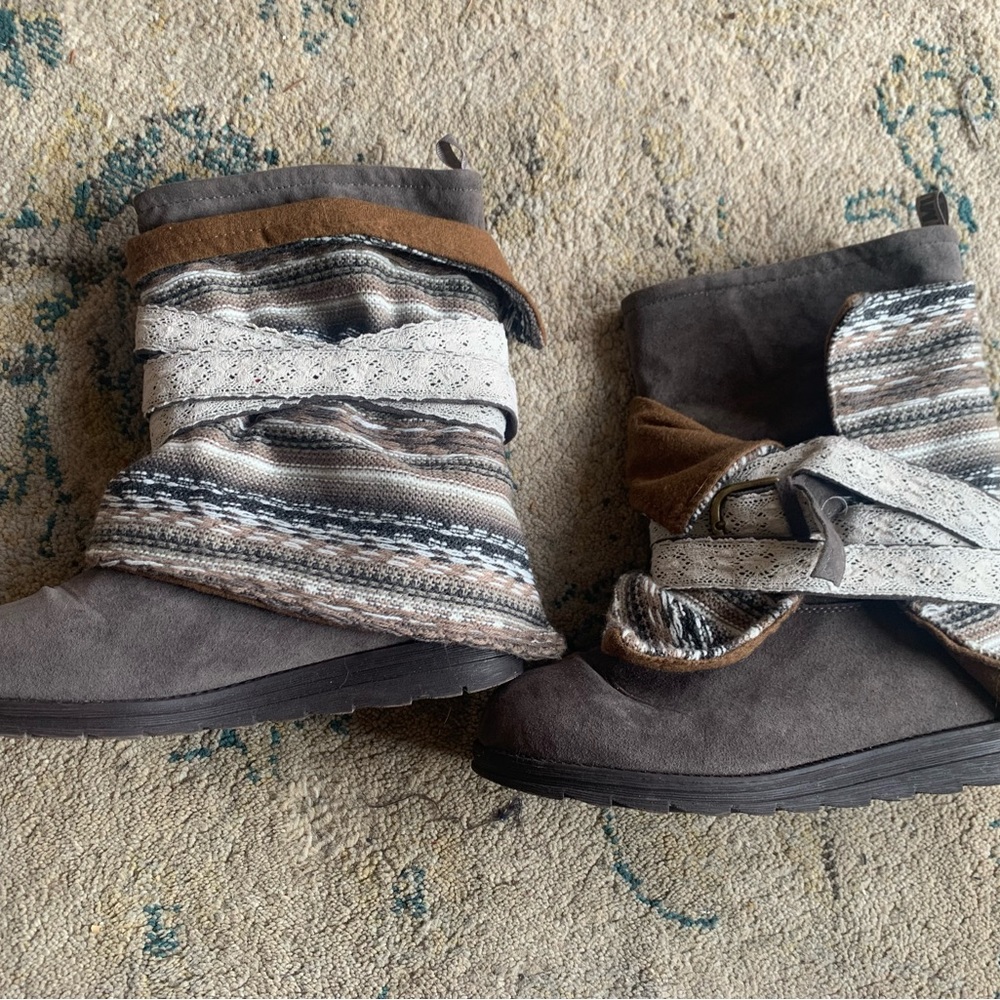 Plush & warm, MUK LUKS 3 in one boot size 7